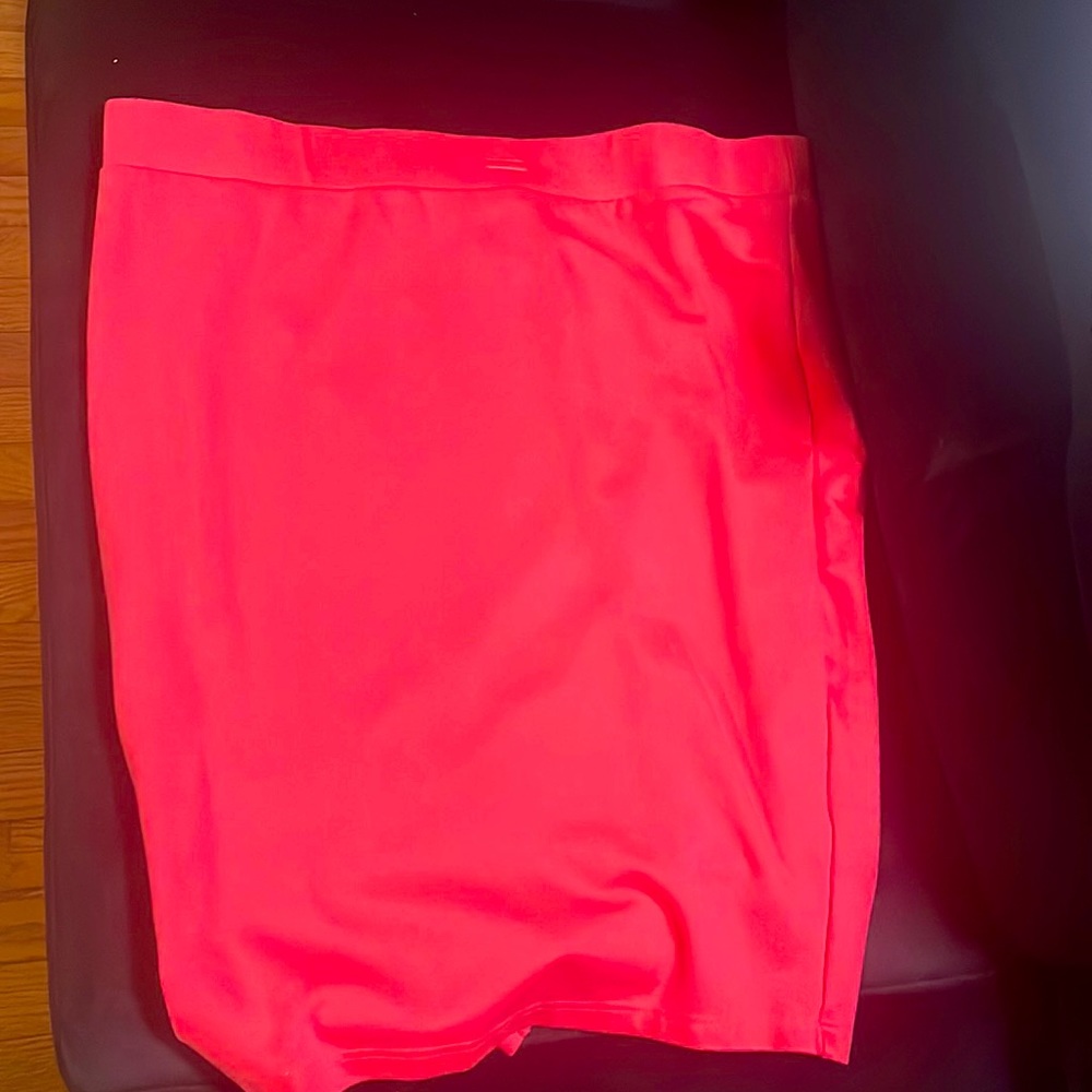 Hot pink skirt